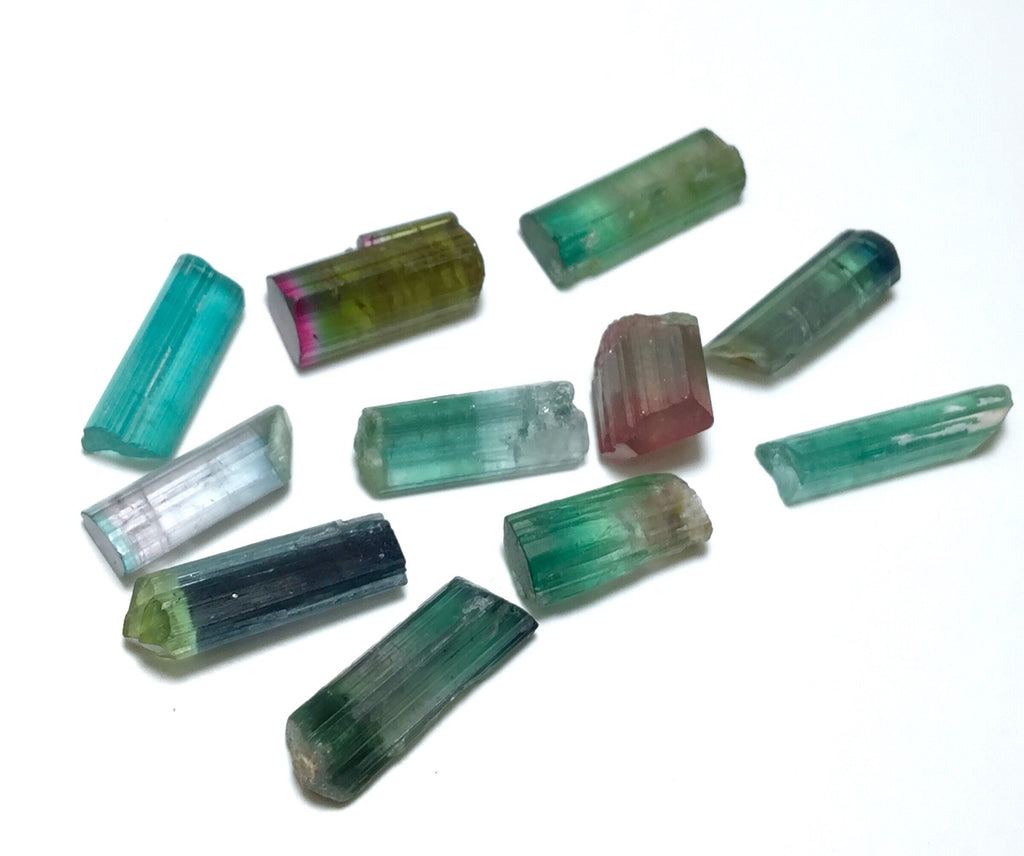 Multiple Color Terminated Tourmaline Crystals lot