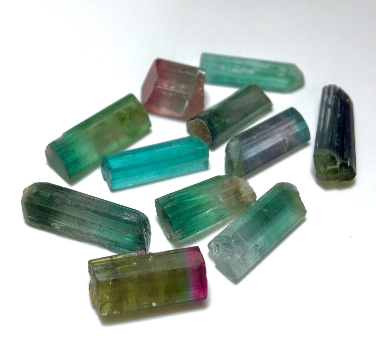 Multiple Color Terminated Tourmaline Crystals lot