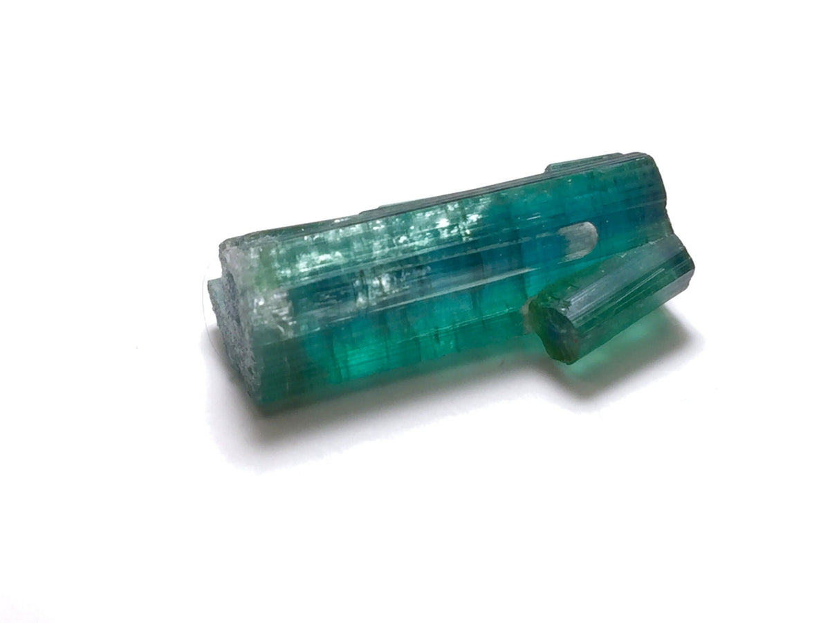 Blue Cap Bi Color Tourmaline Crystal