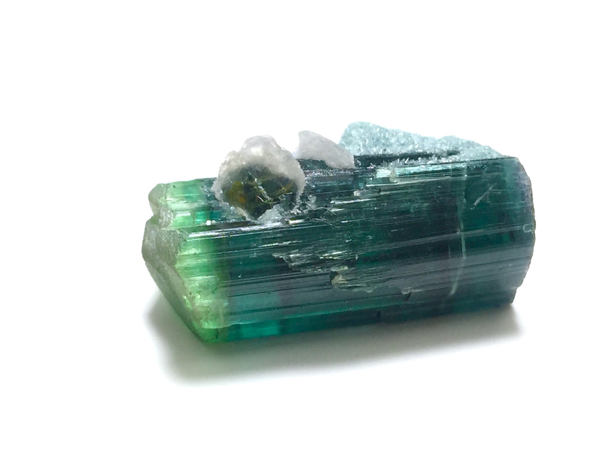 Bi-Color Tourmaline Specimen: 21.6 Carat Afghanistan Gemstone
