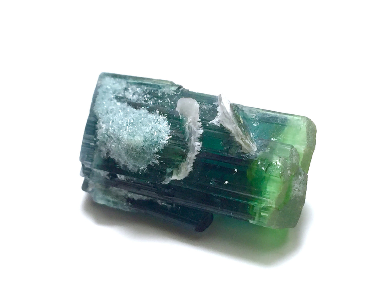 Bi-Color Tourmaline Specimen: 21.6 Carat Afghanistan Gemstone