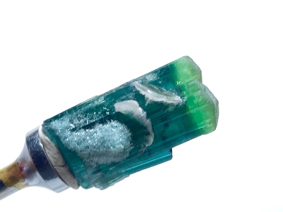 Bi-Color Tourmaline Specimen: 21.6 Carat Afghanistan Gemstone