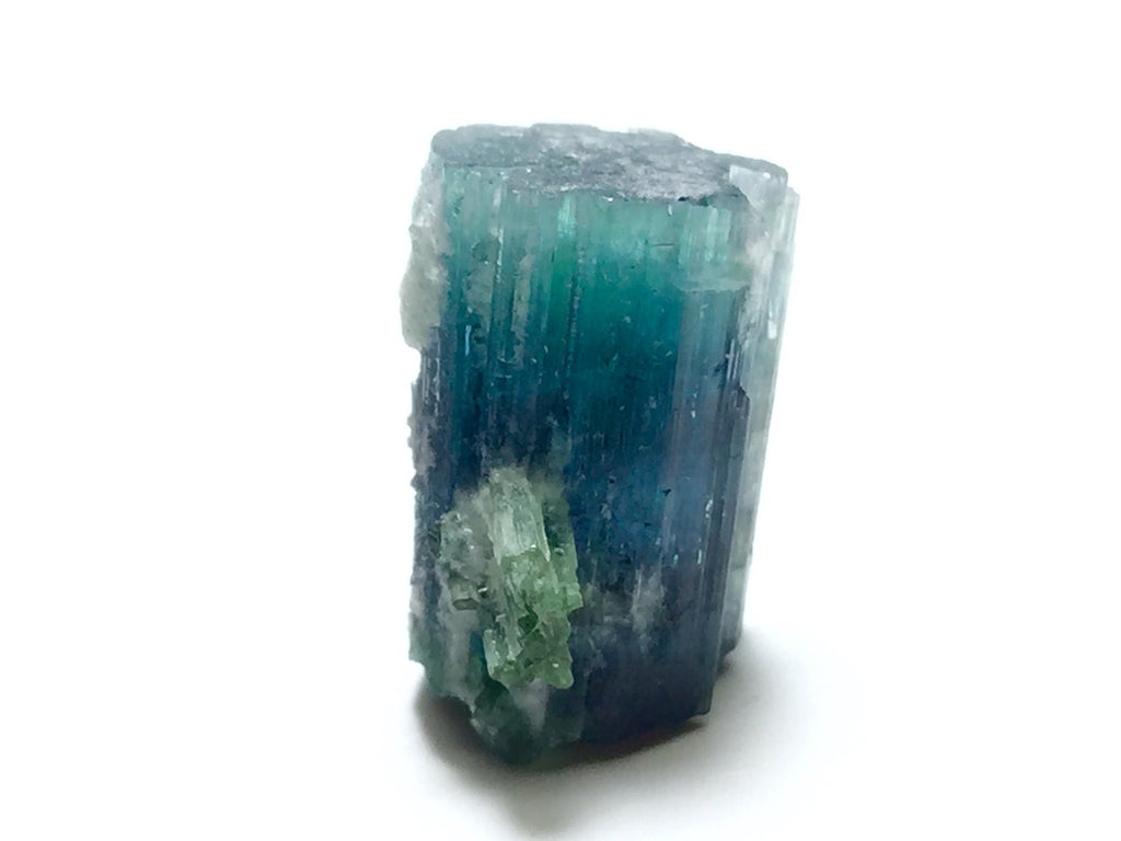 Bi-Color Tourmaline Specimen: Blue Cap from Afghanistan