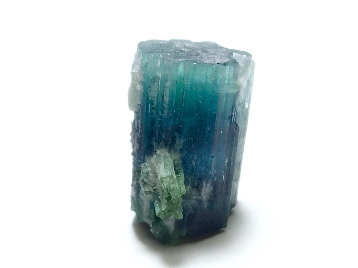 Bi-Color Tourmaline Specimen: Blue Cap from Afghanistan