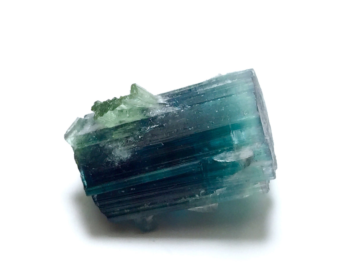 Bi-Color Tourmaline Specimen: Blue Cap from Afghanistan