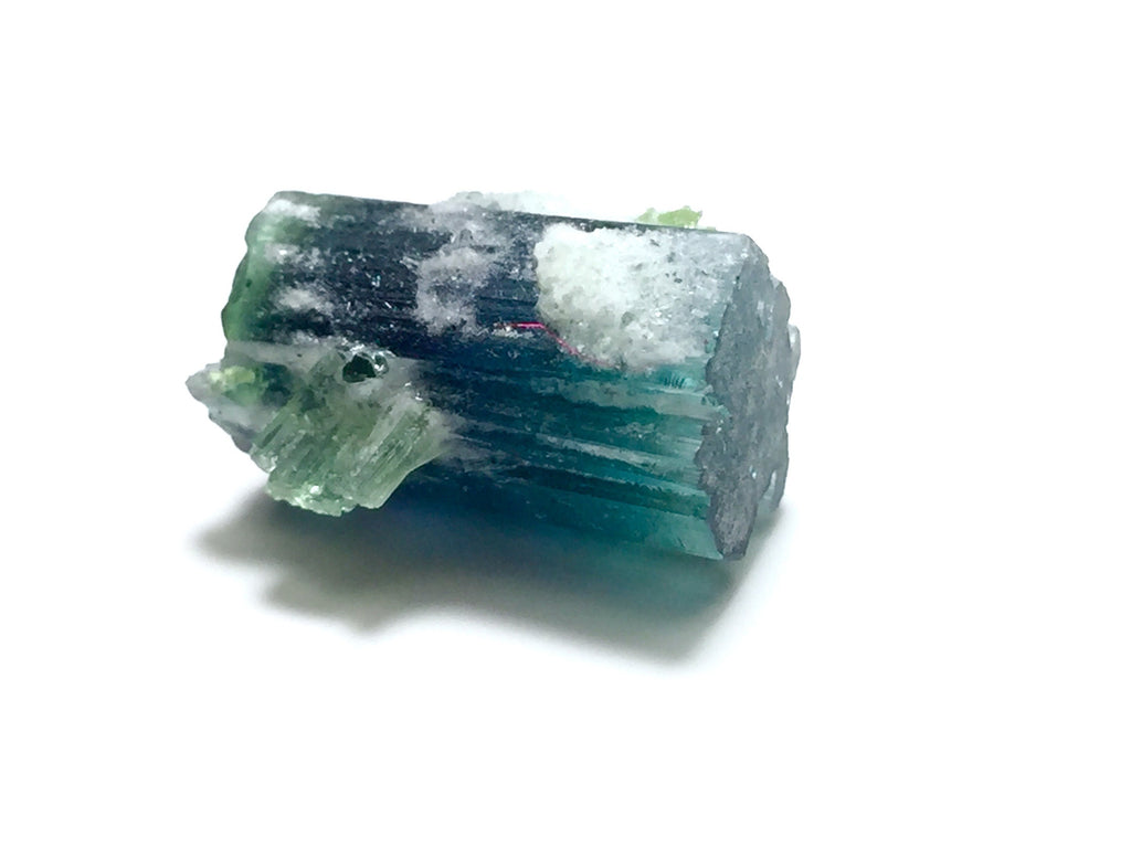 Bi-Color Tourmaline Specimen: Blue Cap from Afghanistan