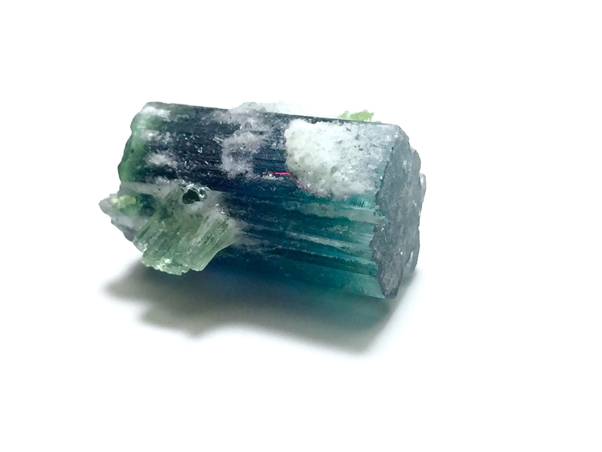 Bi-Color Tourmaline Specimen: Blue Cap from Afghanistan