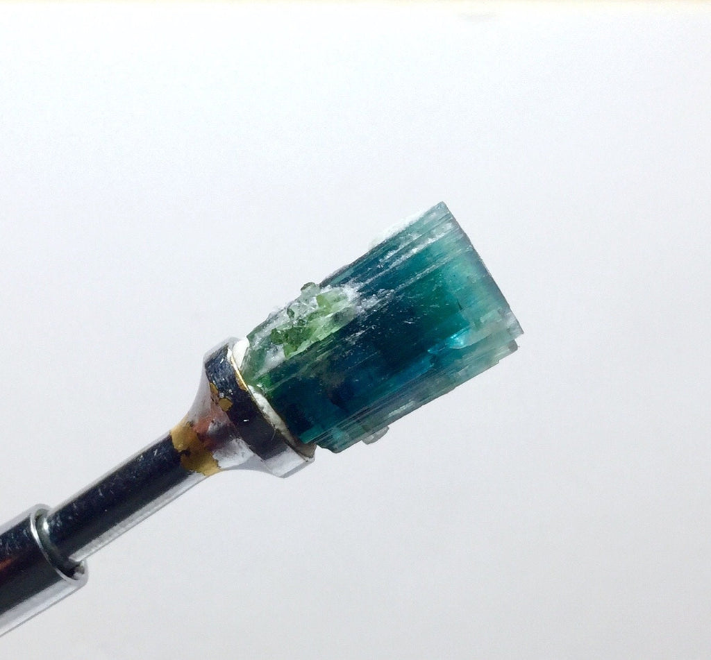 Bi-Color Tourmaline Specimen: Blue Cap from Afghanistan