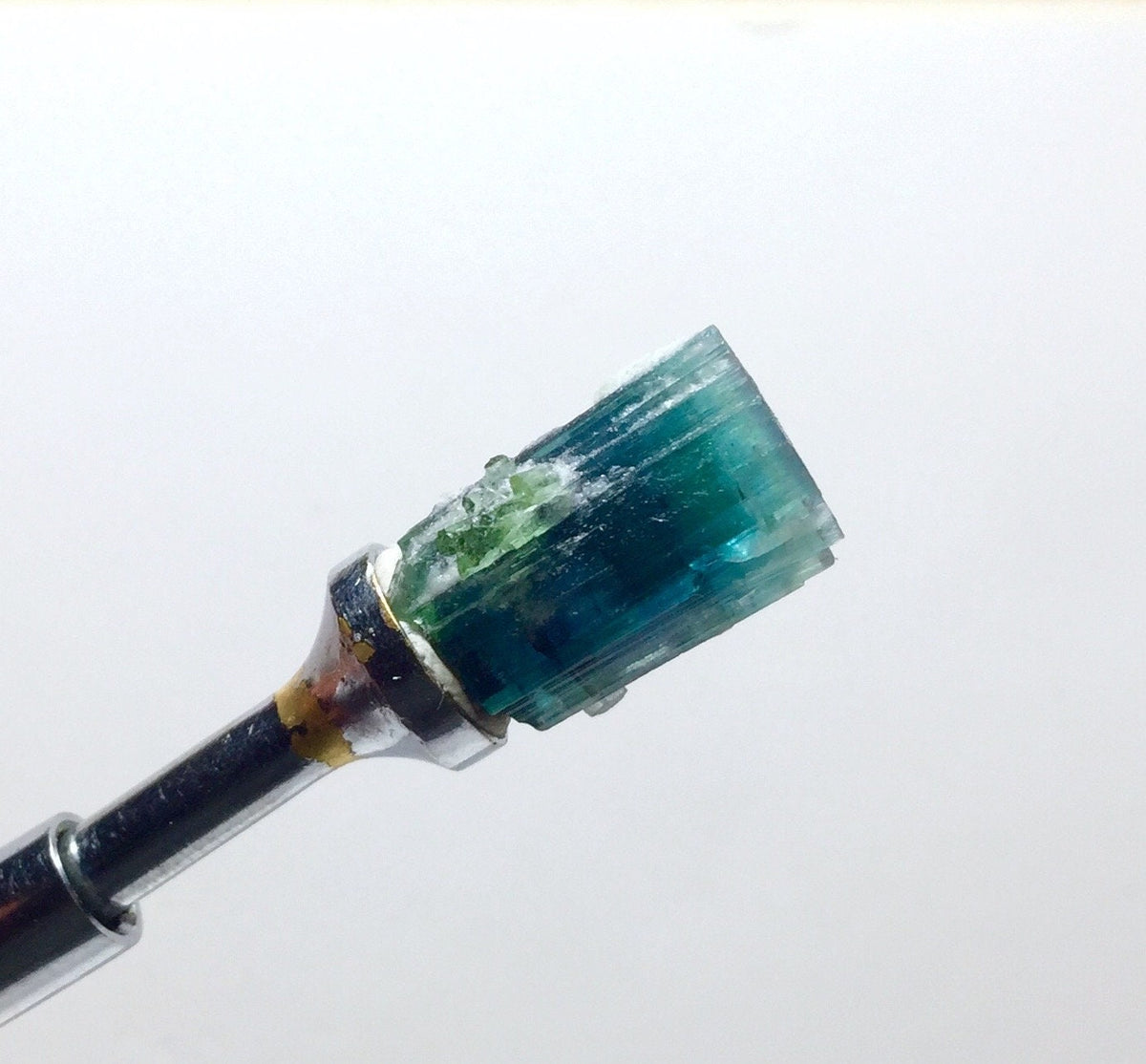 Bi-Color Tourmaline Specimen: Blue Cap from Afghanistan