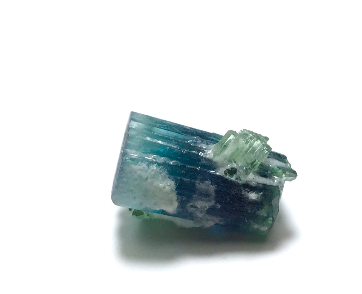 Bi-Color Tourmaline Specimen: Blue Cap from Afghanistan