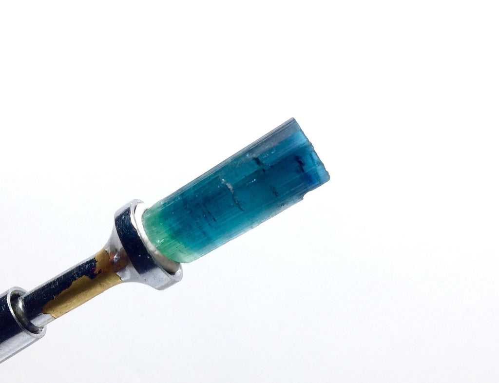 Ink Blue Bi Colour Tourmaline Crystal