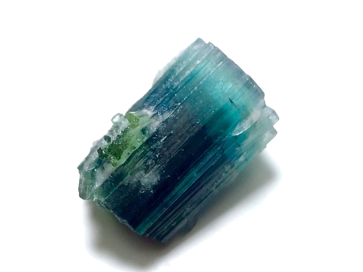 Bi-Color Tourmaline Specimen: Blue Cap from Afghanistan