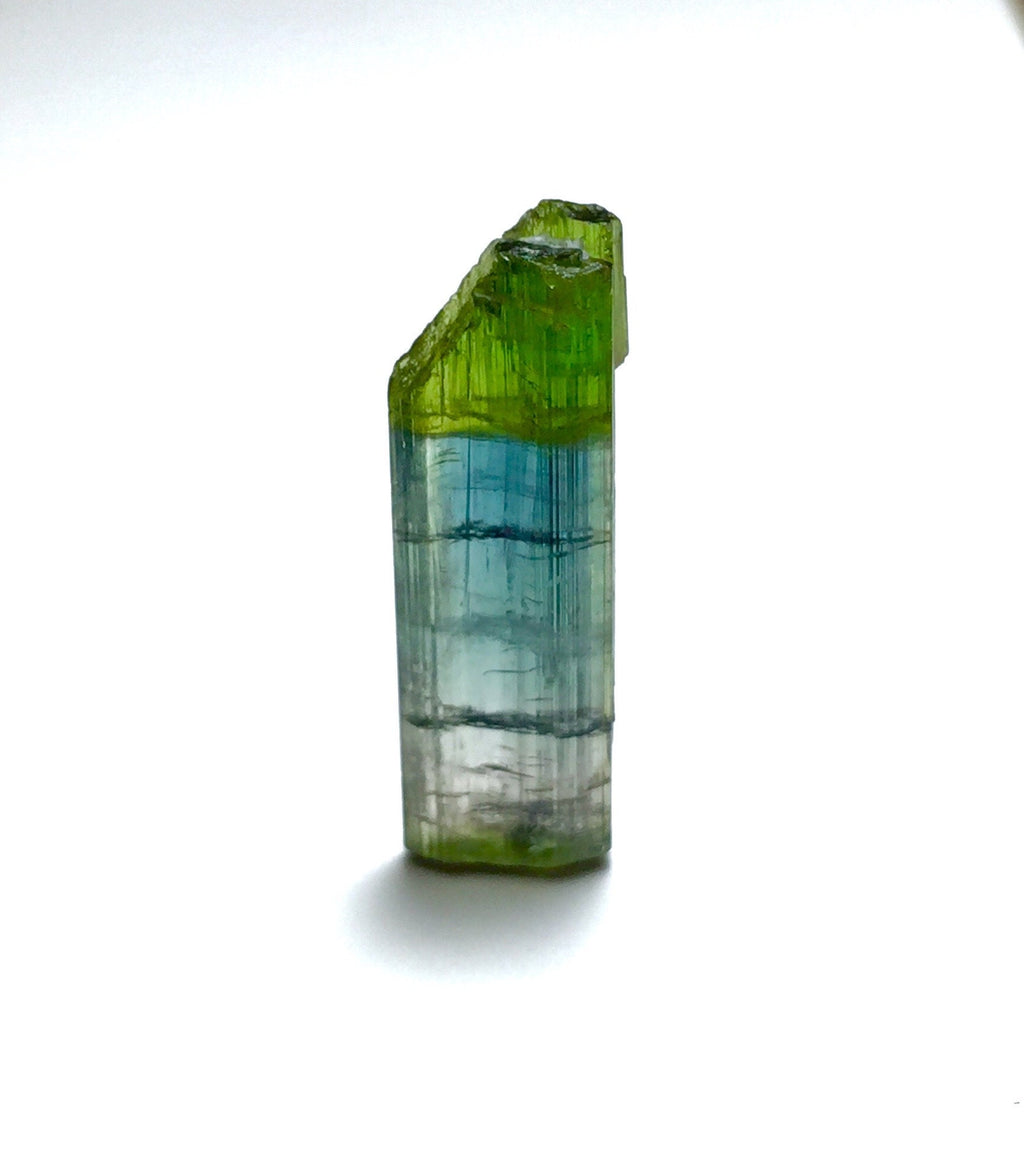Double Terminated Tourmaline Specimen: 13.4 Carat, Afghanistan