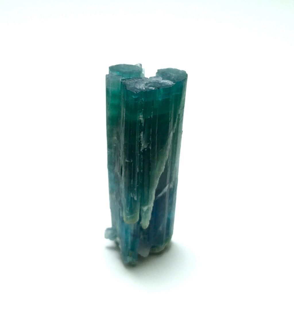 Indicolite Tourmaline Crystal Spray: Natural Blue Gemstone, Afghanistan