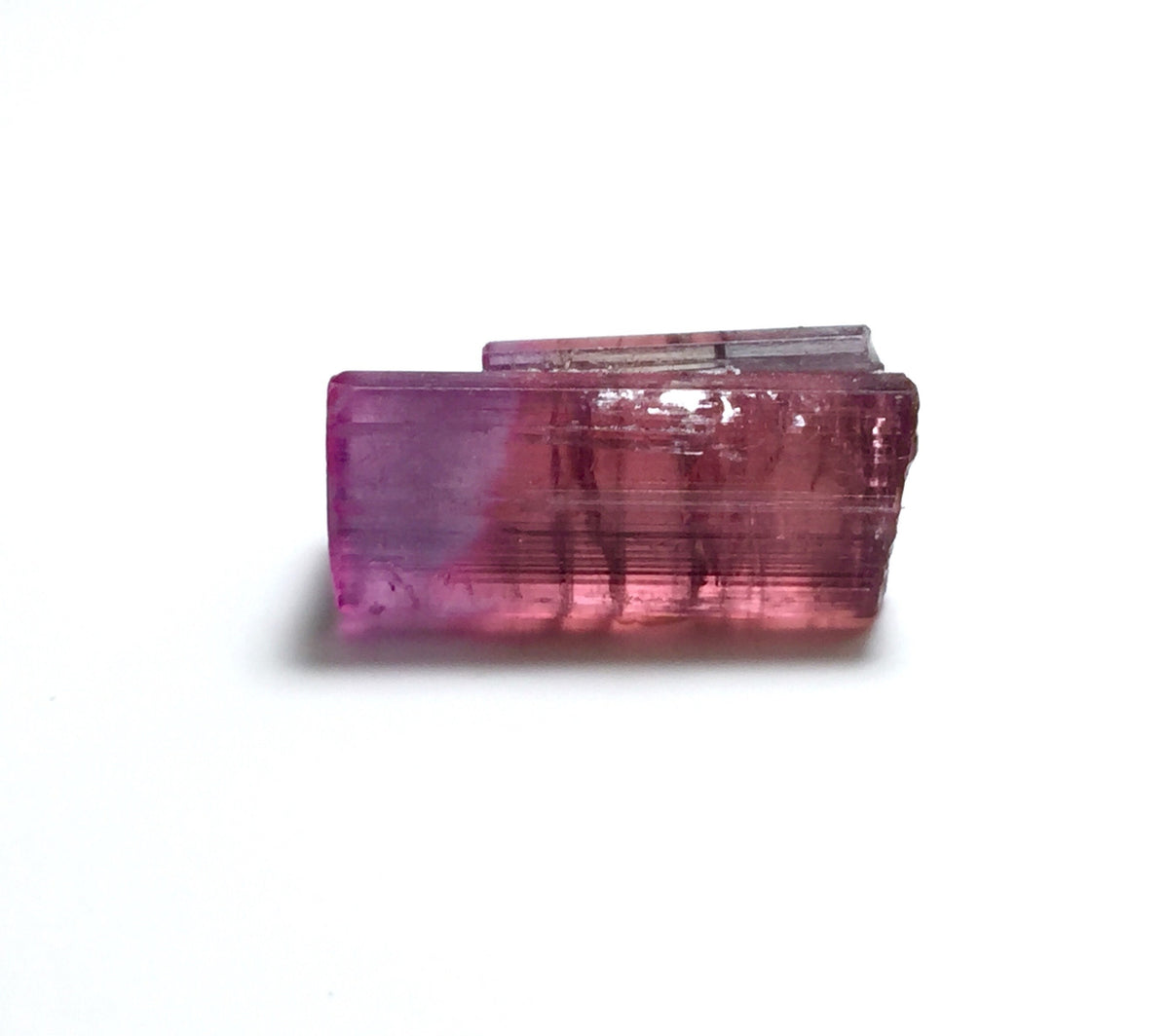 Purple Cap Bi Color Terminated Tourmaline Crystal