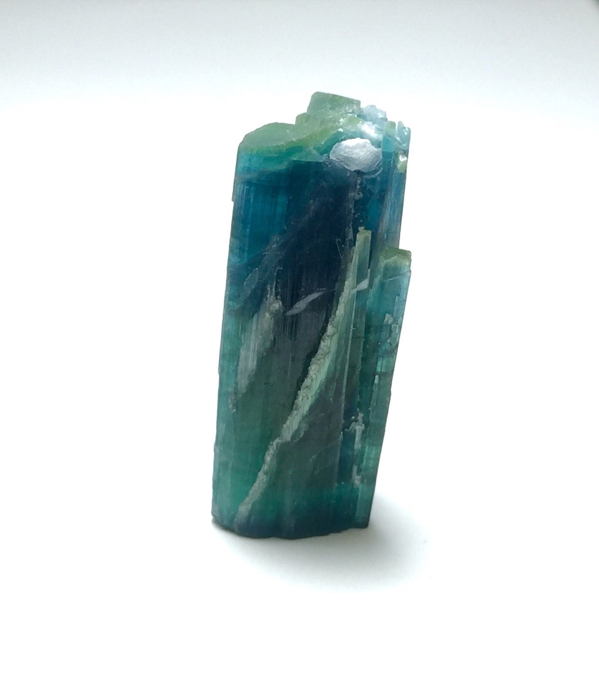Indicolite Tourmaline Crystal Spray: Natural Blue Gemstone, Afghanistan