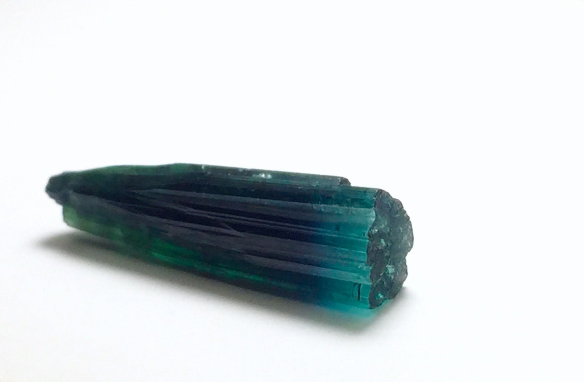 Stepwise Indicolite Tourmaline Crystals