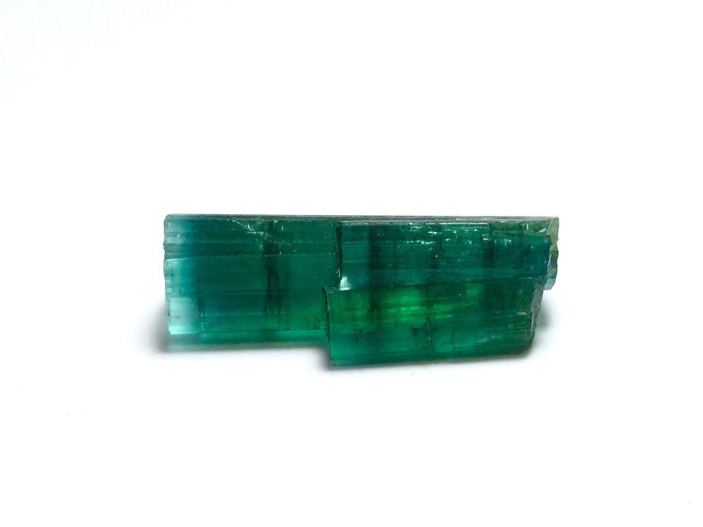 Bi-Color Tourmaline Specimen: Natural Crystal from Afghanistan