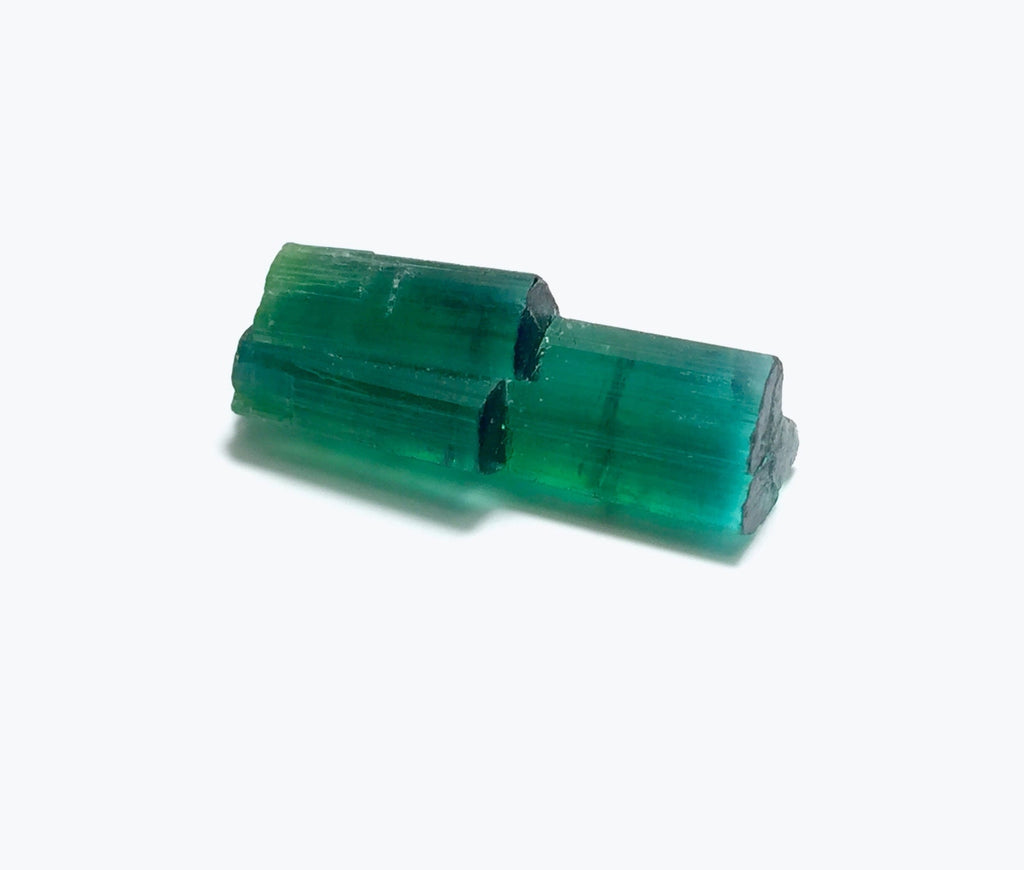 Bi-Color Tourmaline Specimen: Natural Crystal from Afghanistan