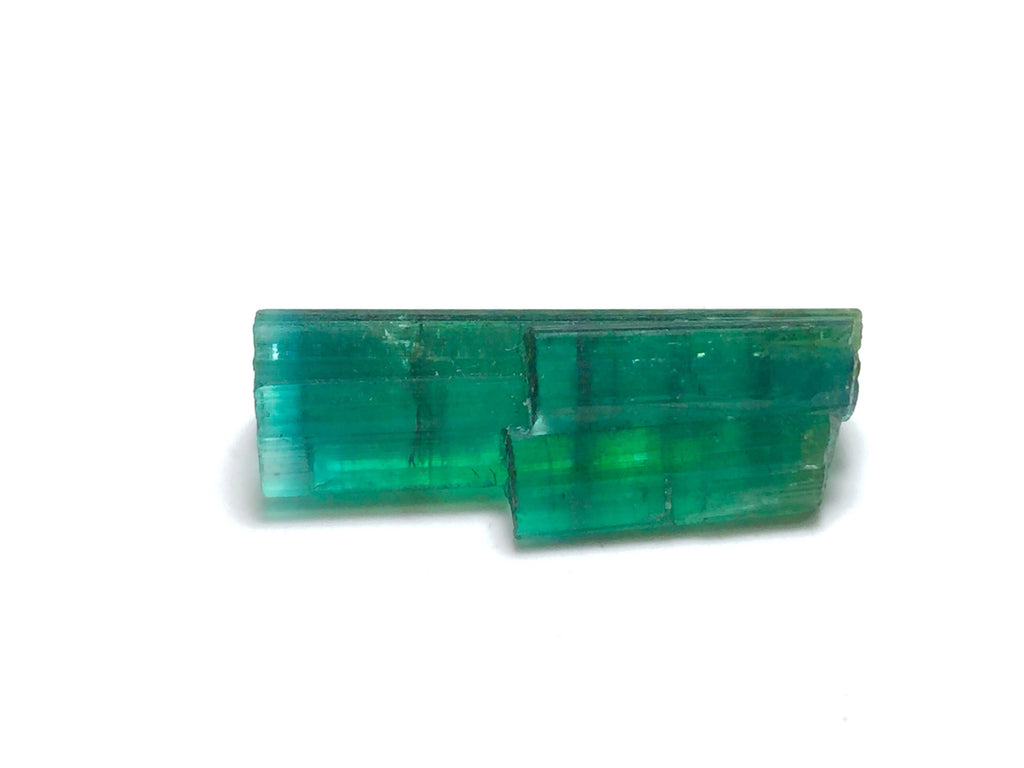 Bi-Color Tourmaline Specimen: Natural Crystal from Afghanistan