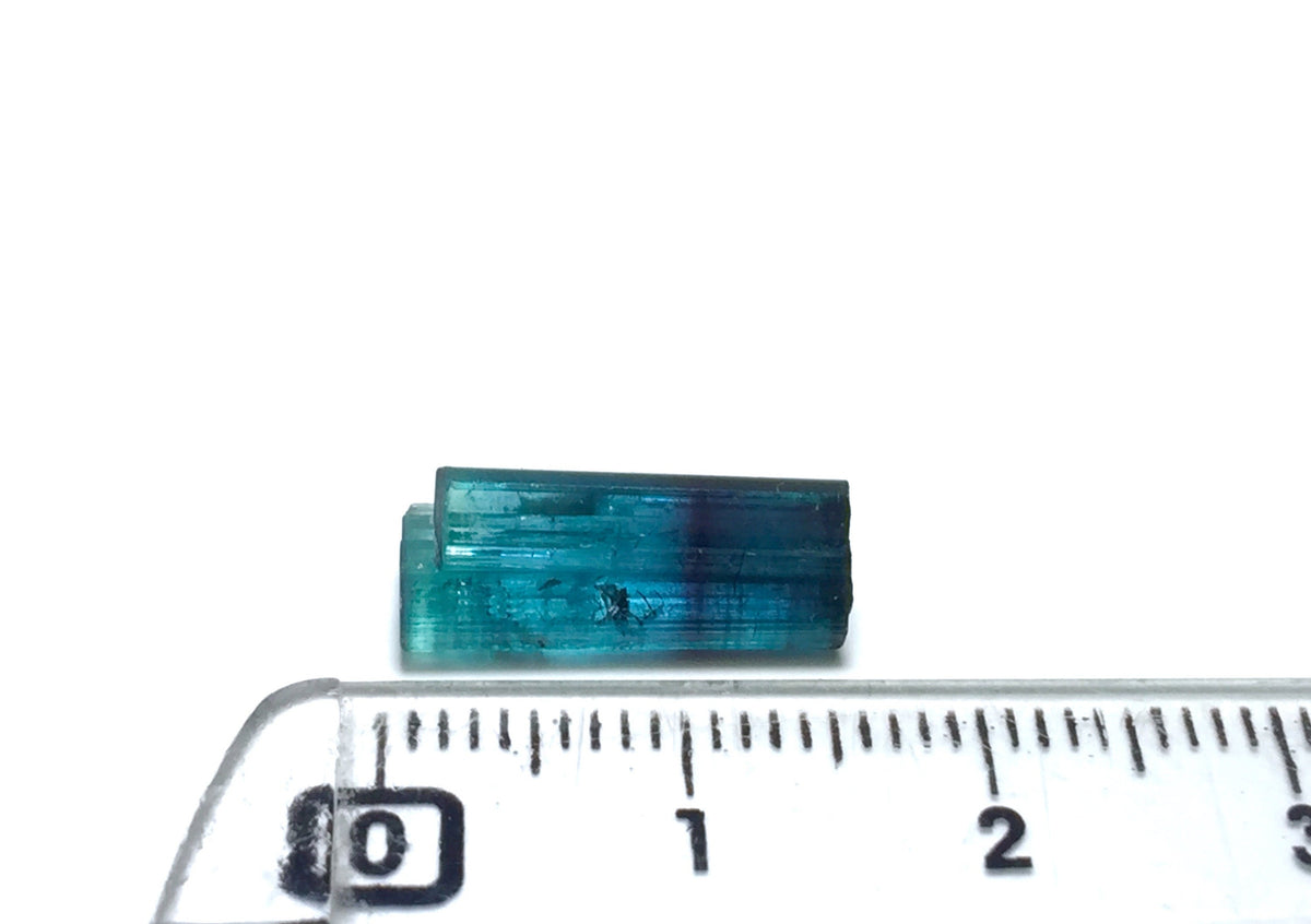 Ink Blue Bi Colour Tourmaline Crystal