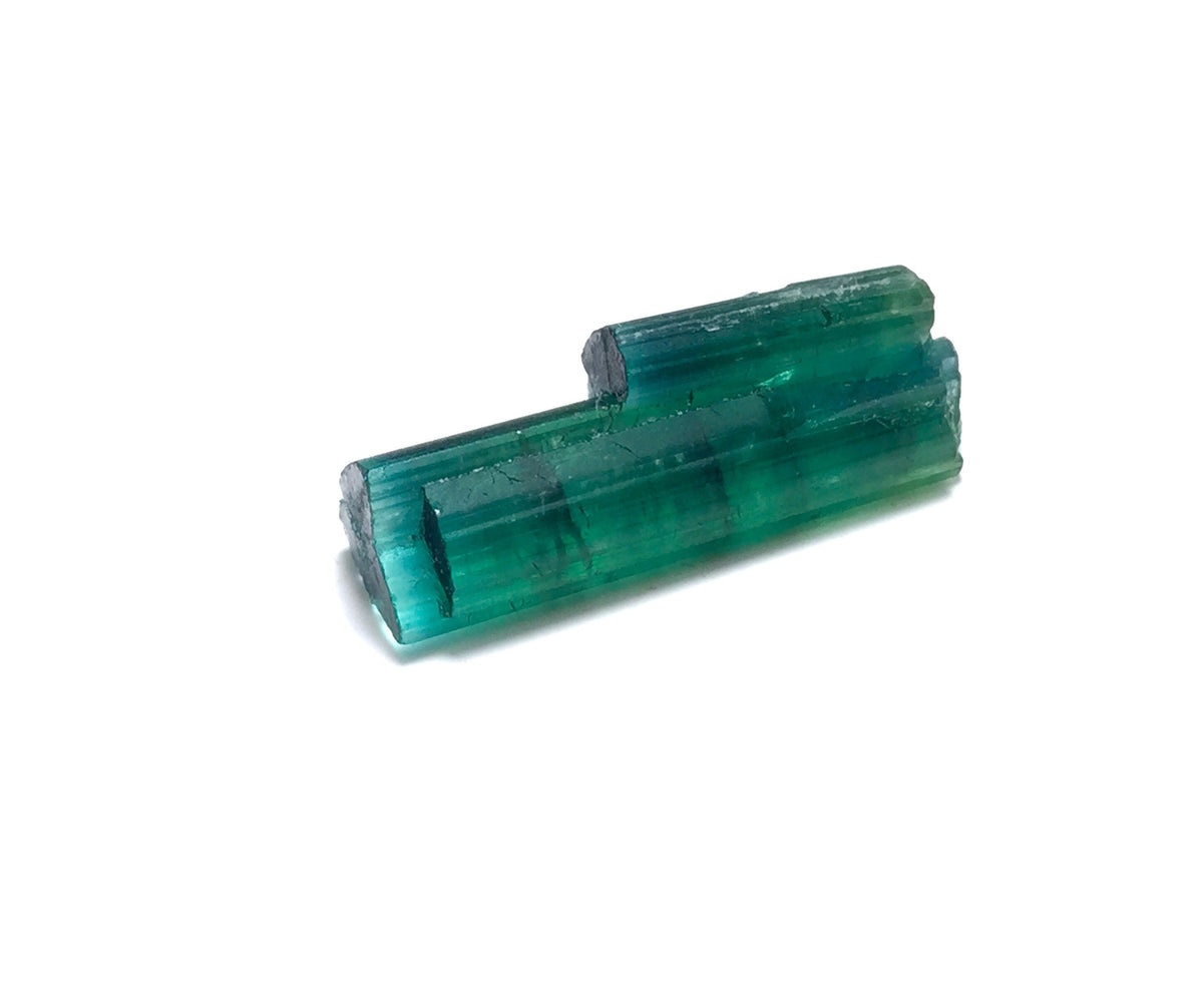 Bi-Color Tourmaline Specimen: Natural Crystal from Afghanistan