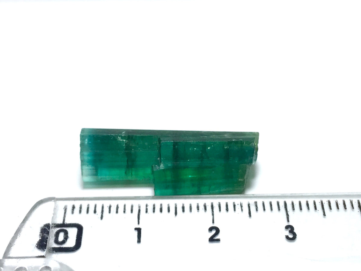 Bi-Color Tourmaline Specimen: Natural Crystal from Afghanistan