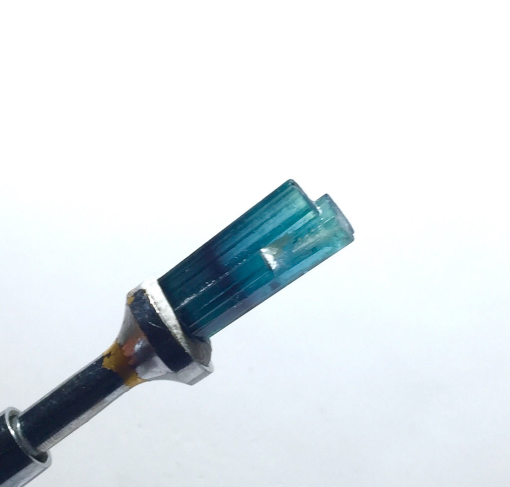 Ink Blue Bi Colour Tourmaline Crystal