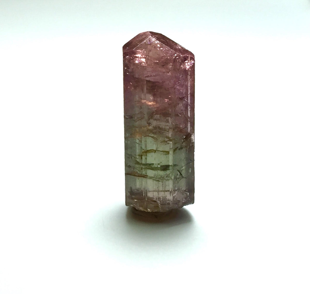 Bi Color Terminated Tourmaline Crystal
