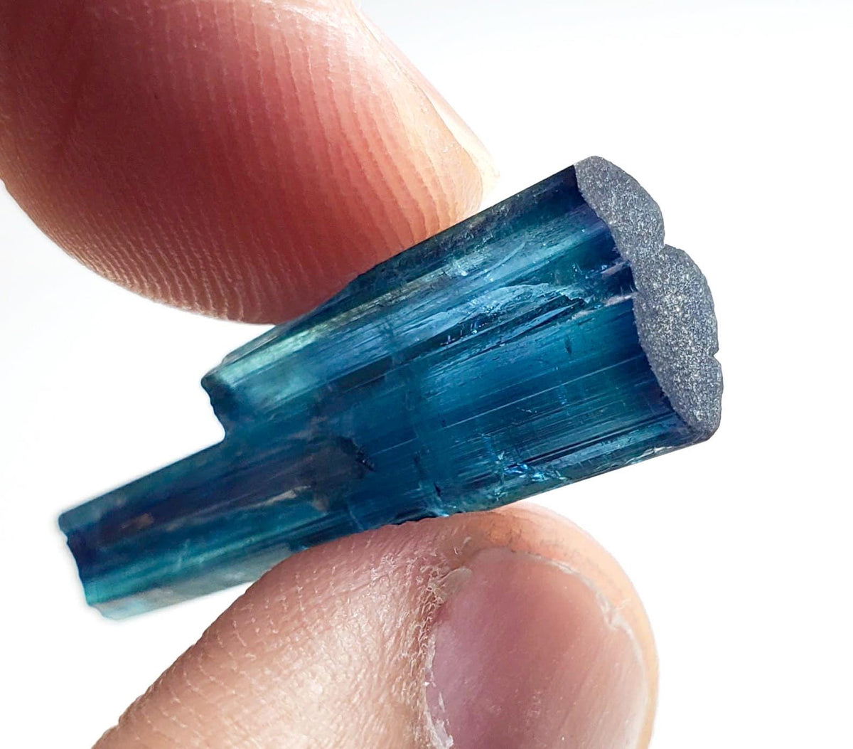 Ink Blue Terminated Tourmaline Crystal