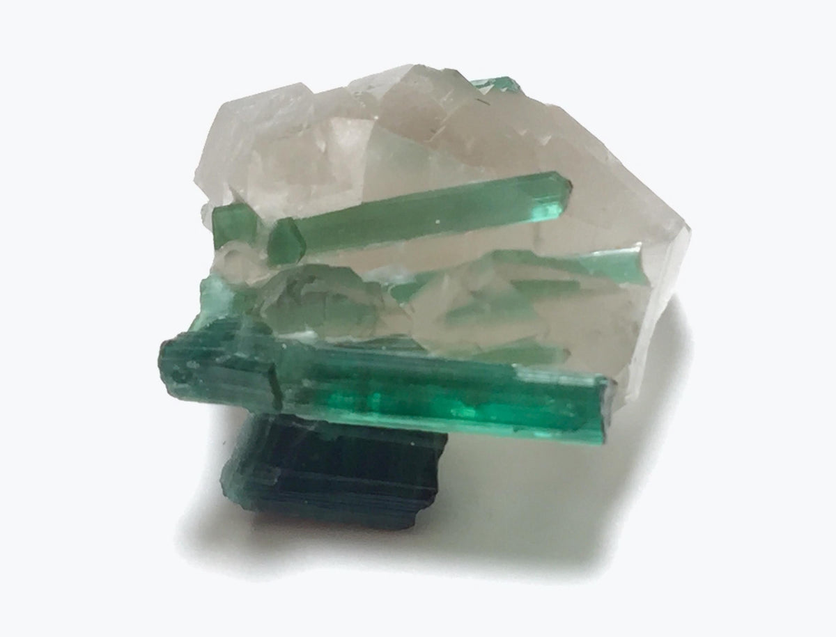 Natural Indicolite Blue Tourmaline Cluster On Quartz, Tourmaline Specimen,