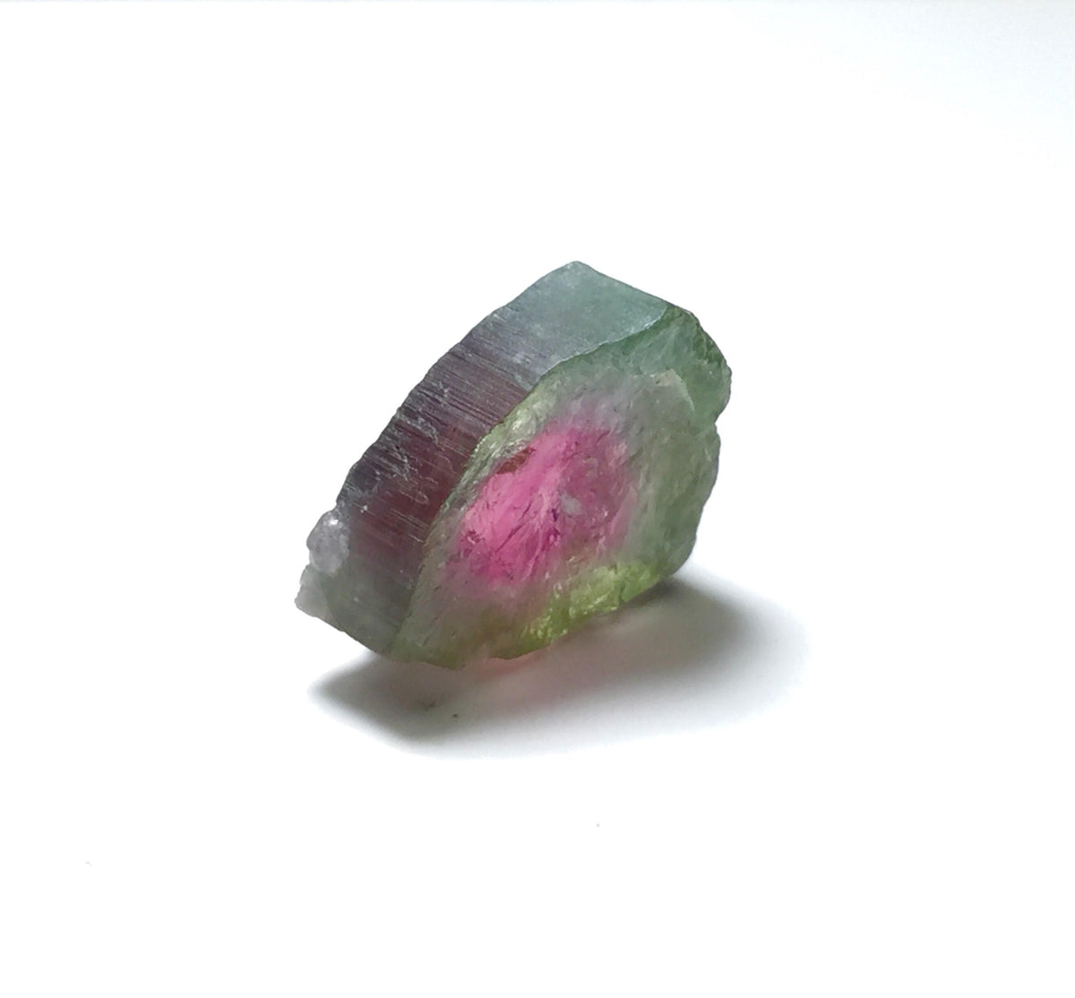 Watermelon Tourmaline Slice, Bicolor Tourmaline