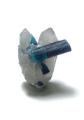 Blue Cap Tourmaline Crystals With Quartz