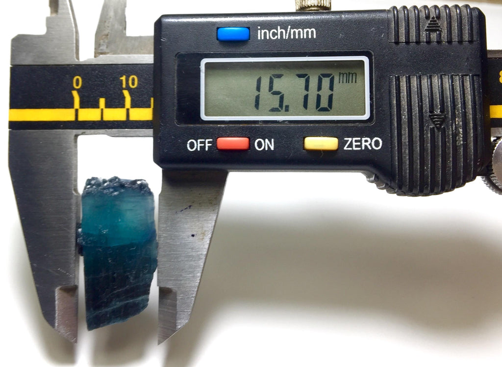 Ink Blue Bi Color Terminated Tourmaline Crystal
