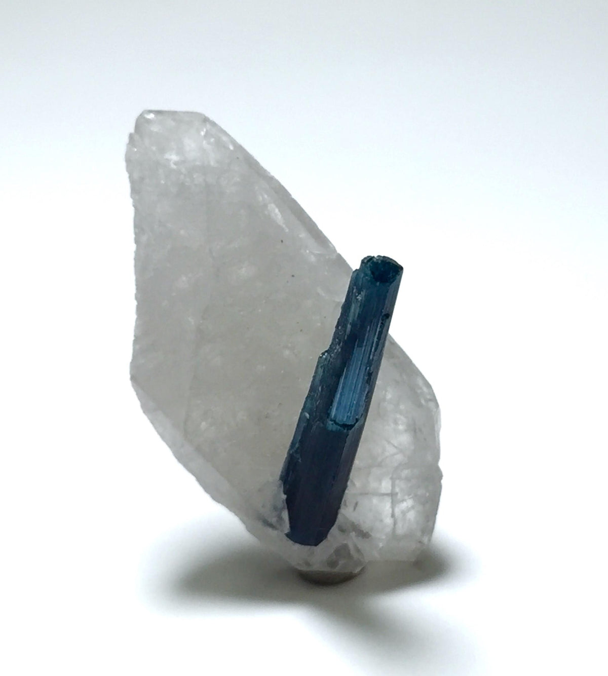 Blue Cap Tourmaline Crystals With Quartz