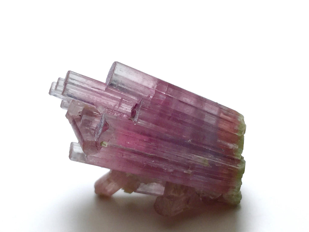 Cotton Candy Tourmaline Cluster, Bicolor Afghan Crystal Specimen