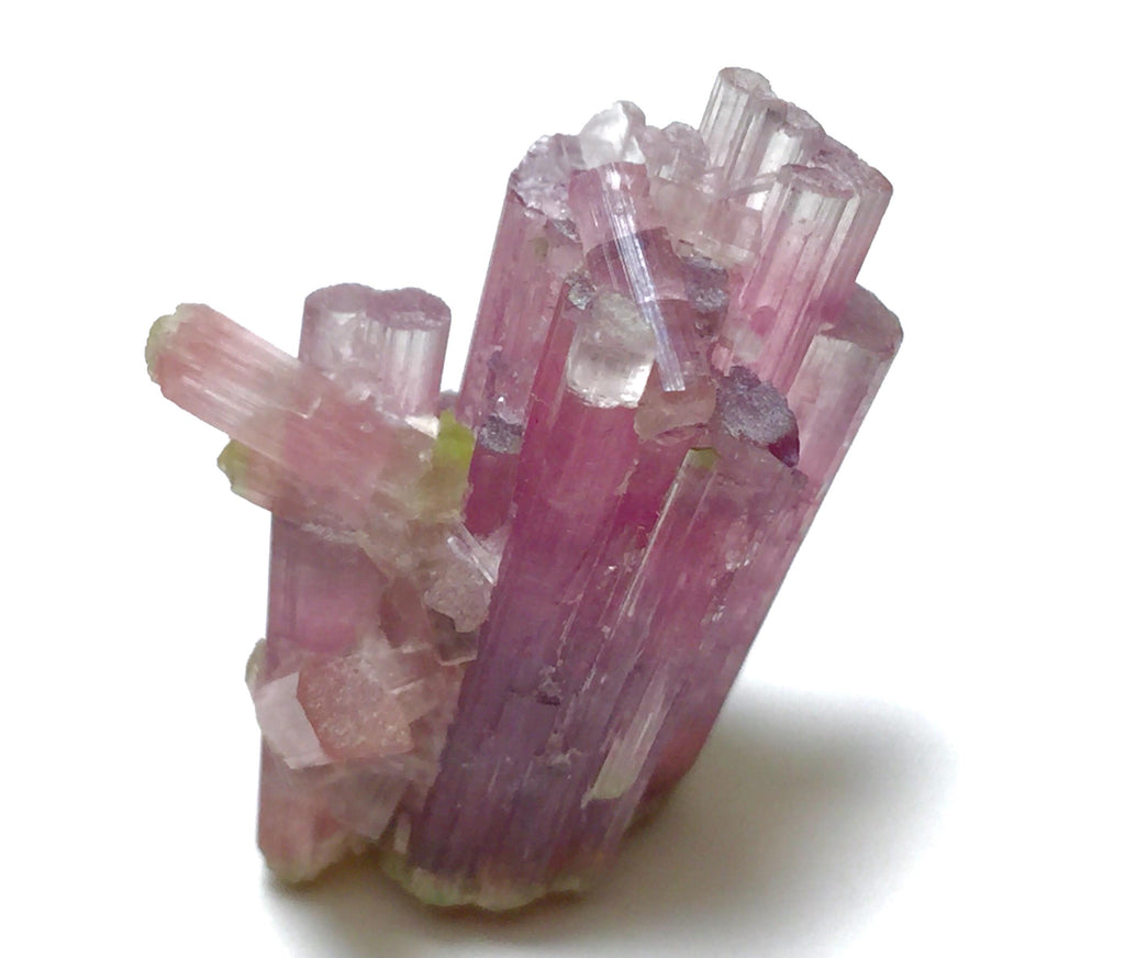 Cotton Candy Tourmaline Cluster, Bicolor Afghan Crystal Specimen
