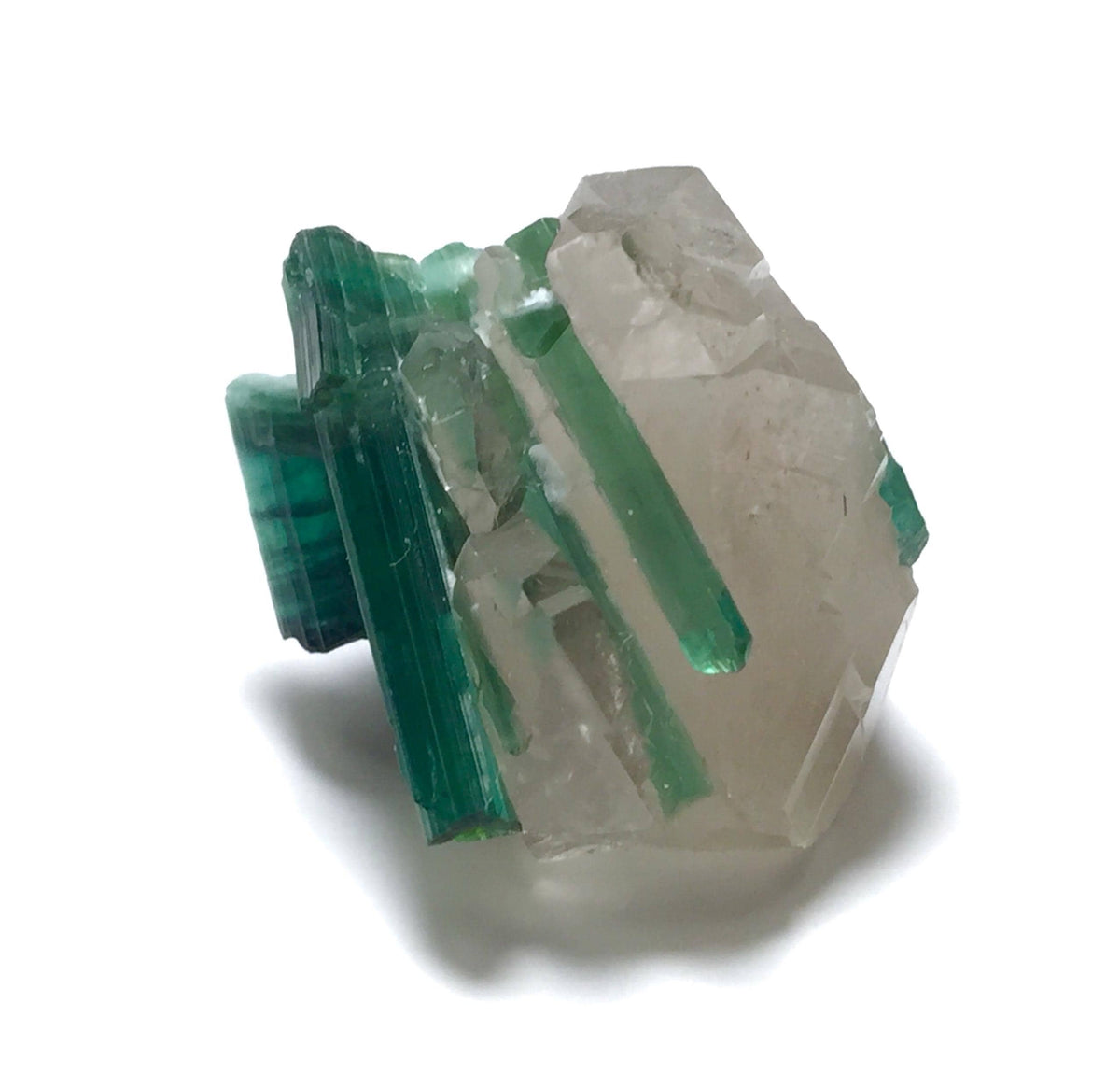 Natural Indicolite Blue Tourmaline Cluster On Quartz, Tourmaline Specimen,