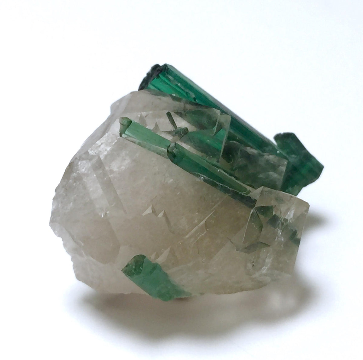 Natural Indicolite Blue Tourmaline Cluster On Quartz, Tourmaline Specimen,