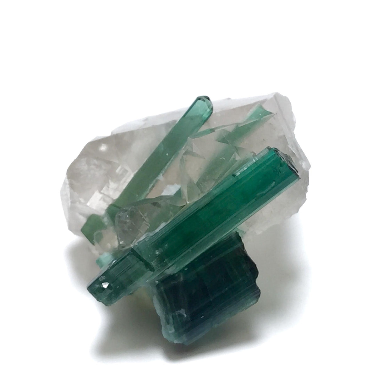 Natural Indicolite Blue Tourmaline Cluster On Quartz, Tourmaline Specimen,