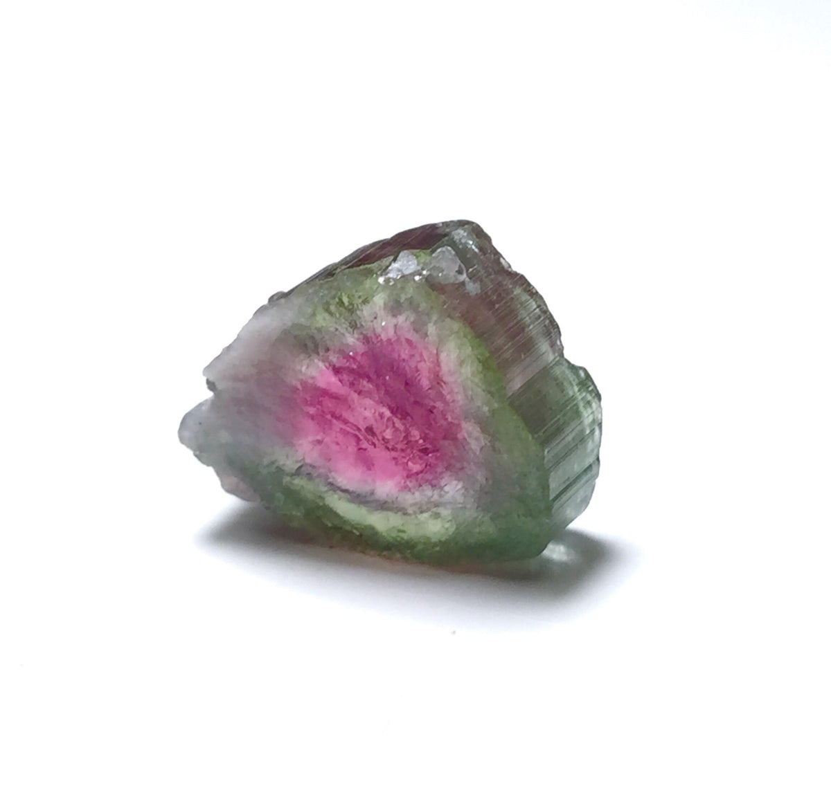 Watermelon Tourmaline Slice, Bicolor Tourmaline