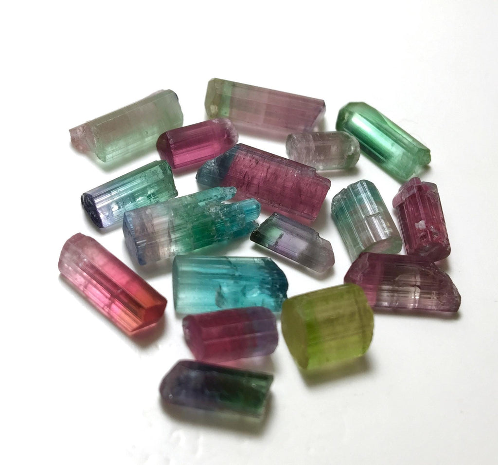 Multiple Color Terminated Tourmaline Crystals lot