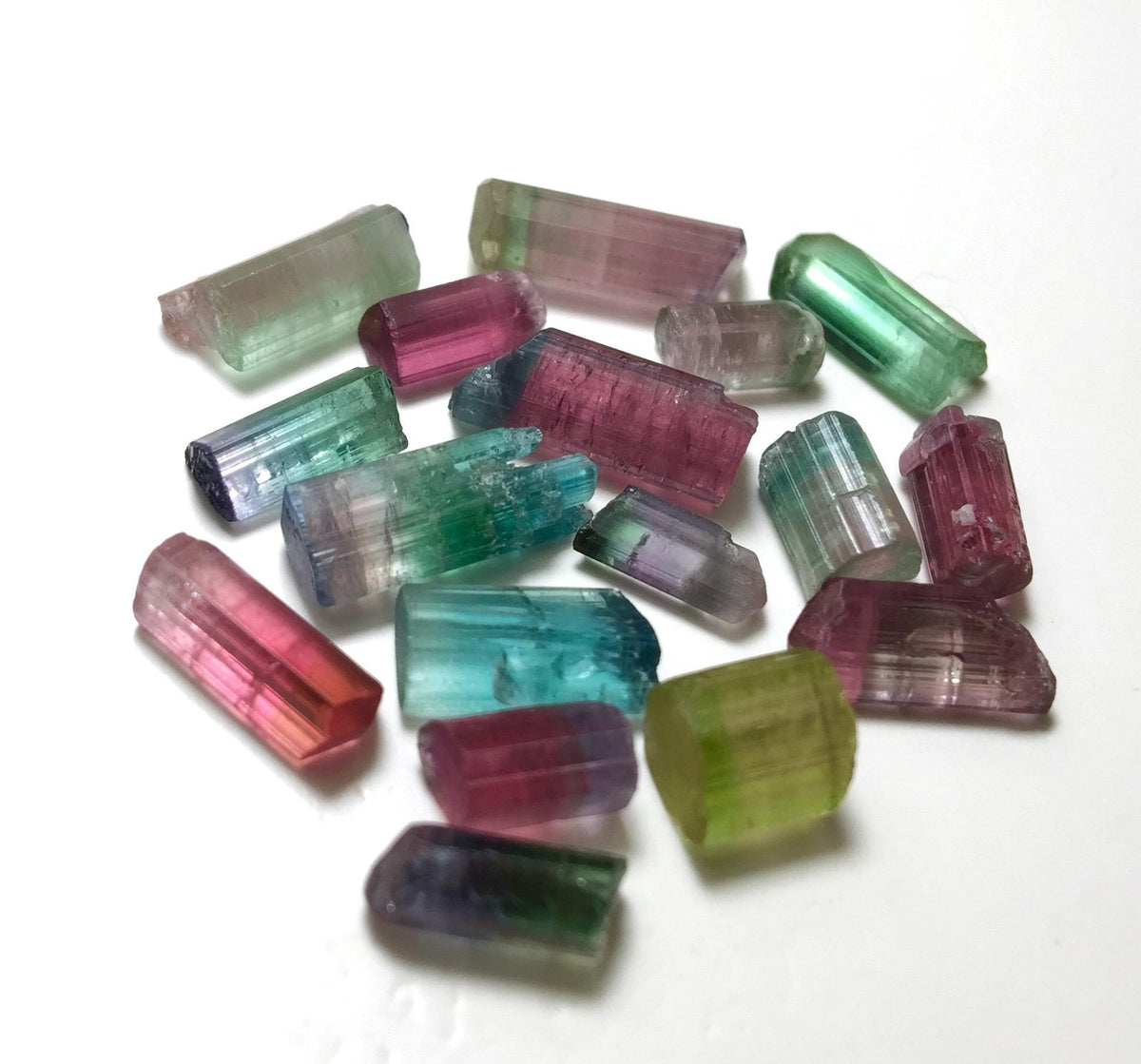 Multiple Color Terminated Tourmaline Crystals lot
