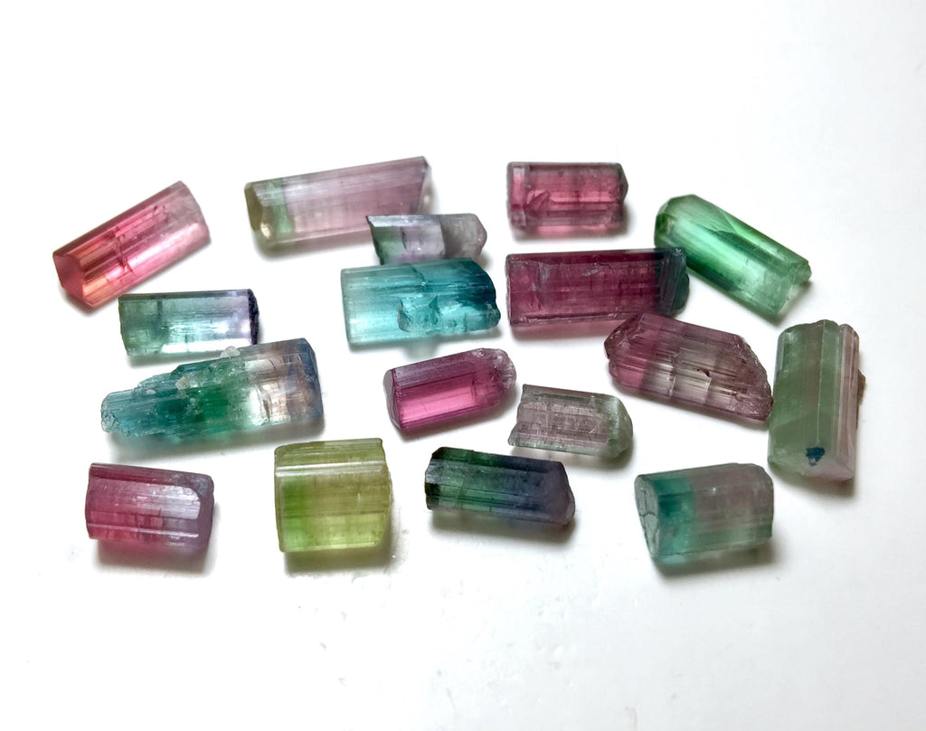 Multiple Color Terminated Tourmaline Crystals lot