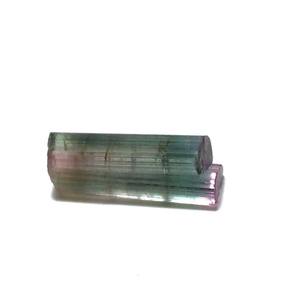 Bi Color Tourmaline Twin's Crystals