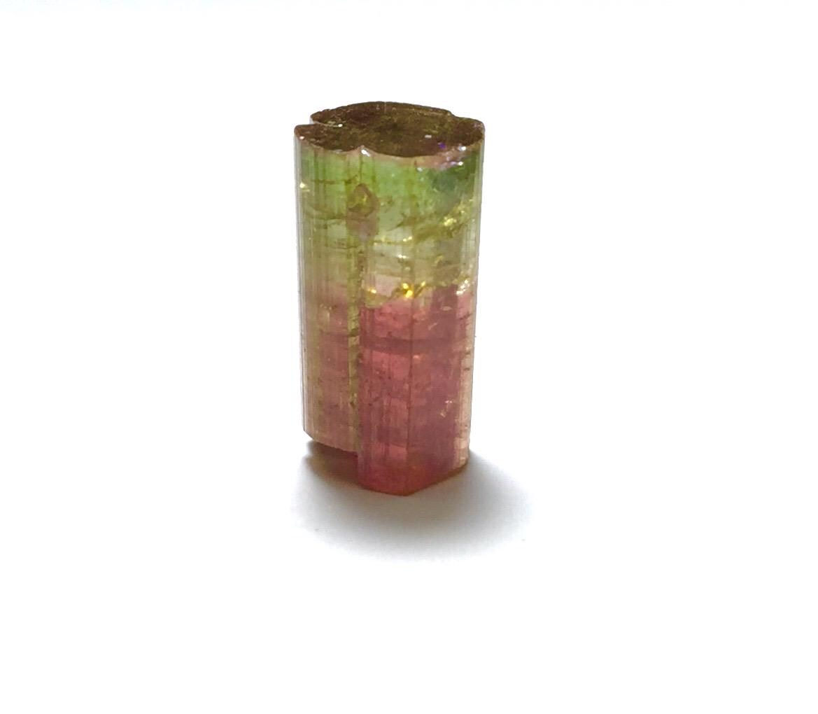 Purple Cap Tri Color Terminated Tourmaline Crystal