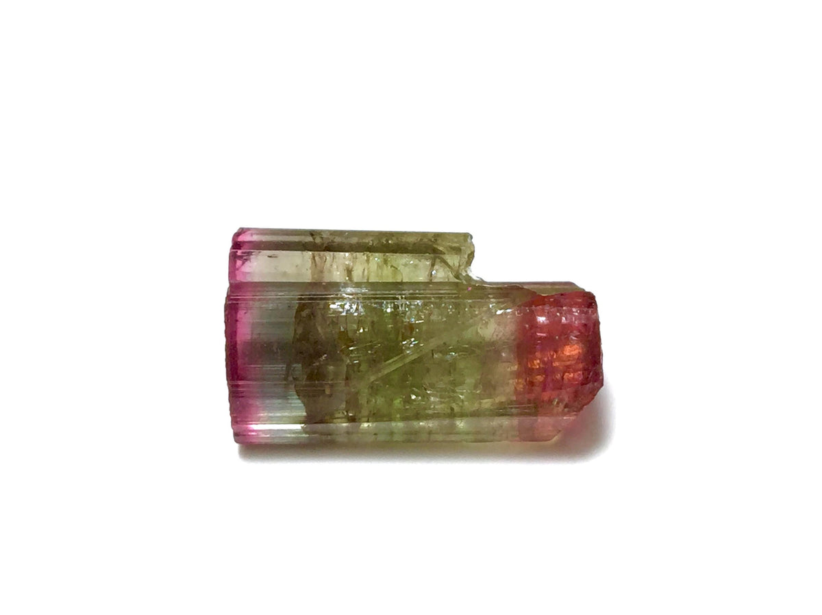 Purple Cap Tri Color Terminated Tourmaline Crystal