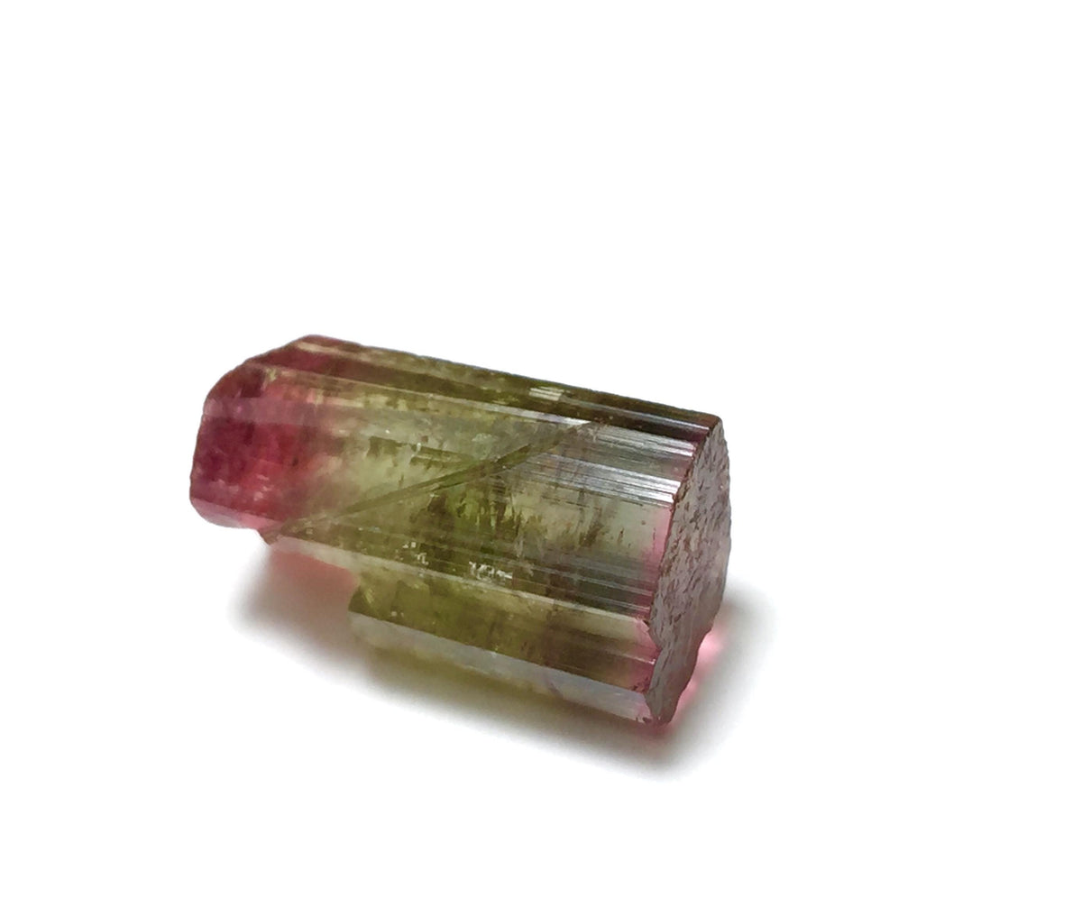 Purple Cap Tri Color Terminated Tourmaline Crystal