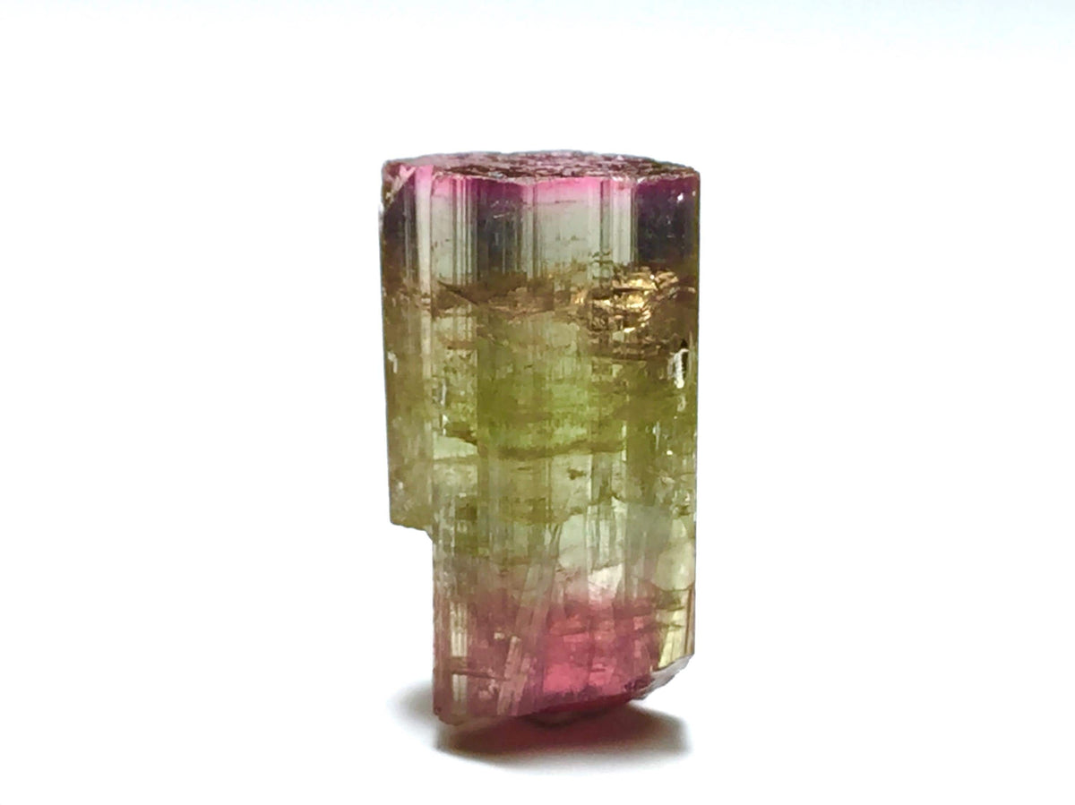 Purple Cap Tri Color Terminated Tourmaline Crystal
