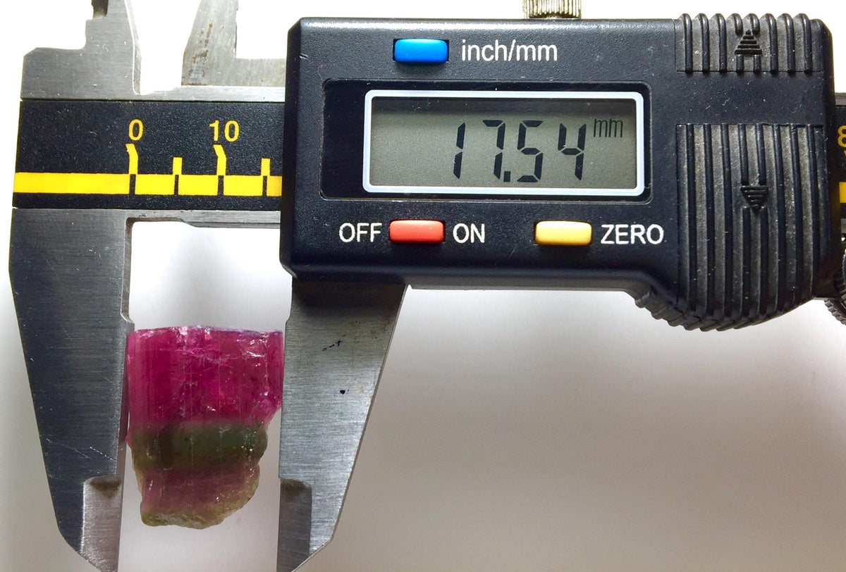 Hot Purple Cap Tri Colors Tourmaline Crystal